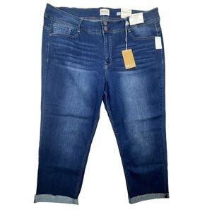 Angels Jeans Everflex Curvy Convertible Slinny Capri Jeans NWT